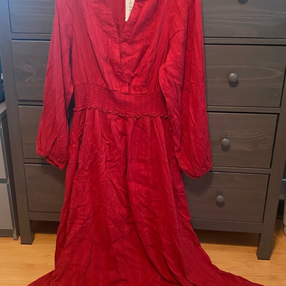 Burnt red long dress - Picture 2 of 3